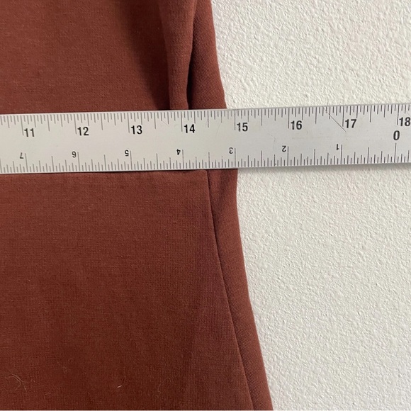 Everlane Orange Sheath Mini Dress Scoop Neck Sleeveless - Picture 3 of 4